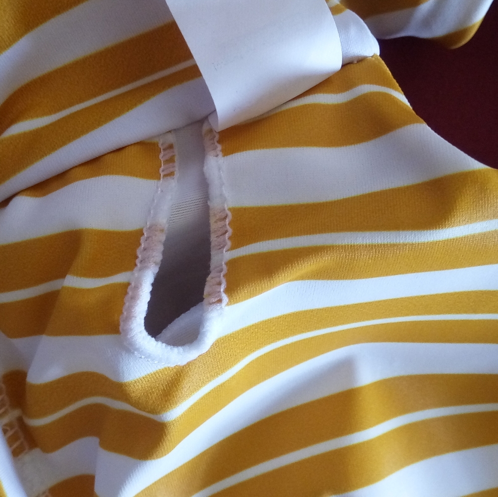 🍒Brand New Yellow Striped Bikini - Picture 5 of 7